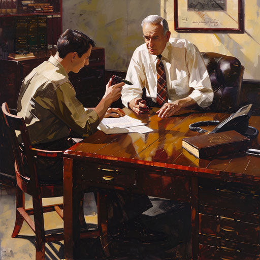 Interaction between a banker and a small business owner