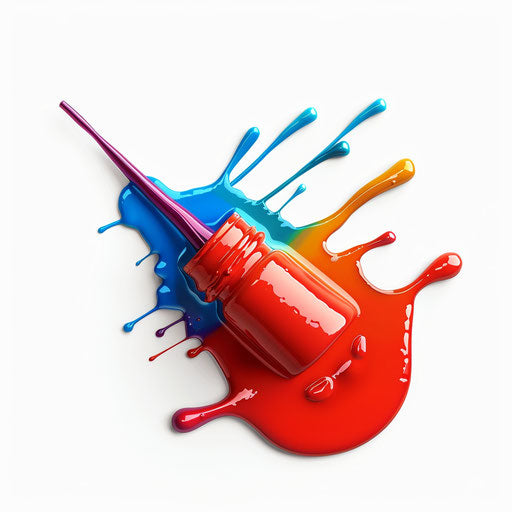 Photo Realistic Glue Clipart on Flat White Background, Vibrant Hues and Intricate Details