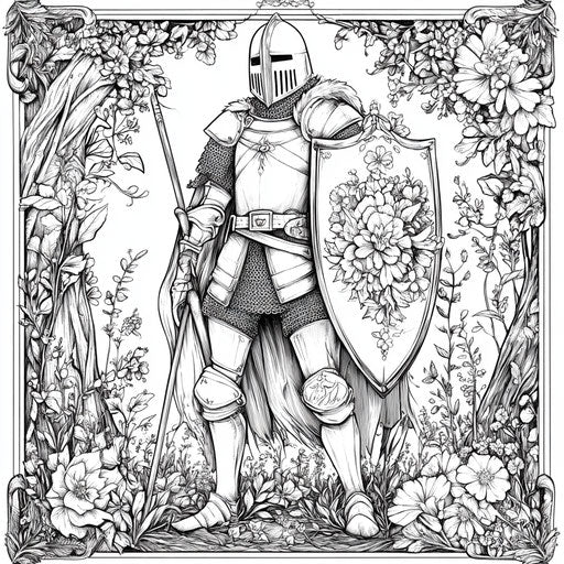 Knight Coloring Page Coloring Sheets
