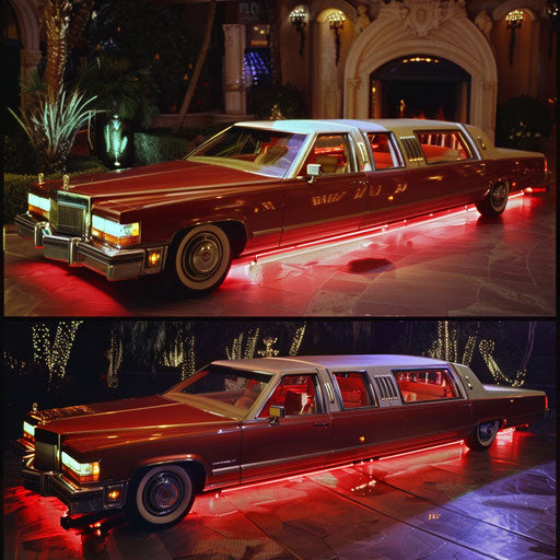 Luxury Cadillac limousine transformed with plush interiors