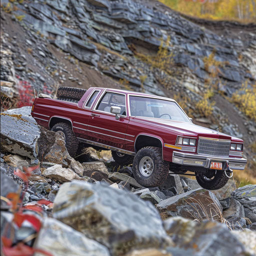 Off-Road Exploration in 83 Cadillac Coupe DeVille