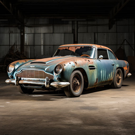 Patina on an Aston Martin db5