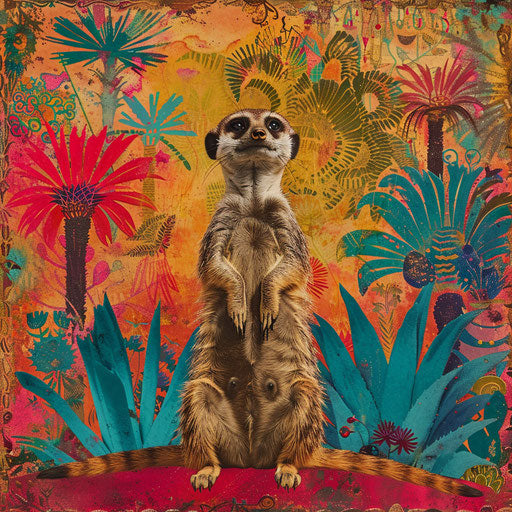 Meerkat in a whimsical pose