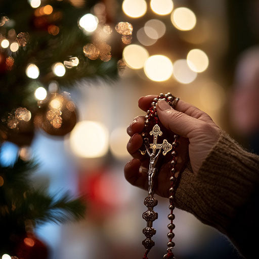 Moment of prayer and reflection at Christmas Mass