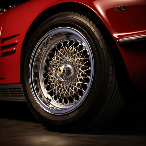 Ferrari Daytona classic wire-spoke wheels