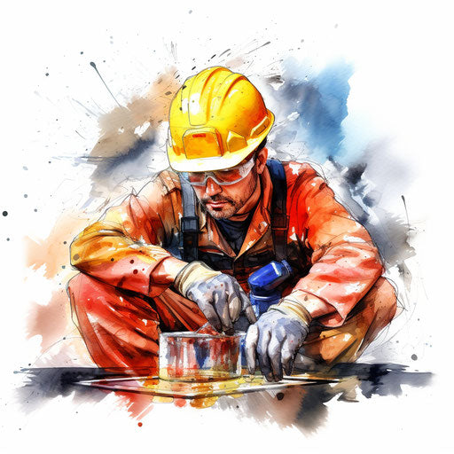 Safety illustration in Oil painting style