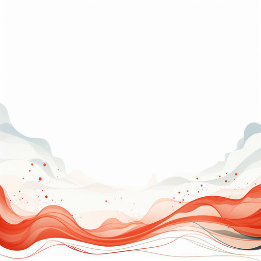 Minimalist style border clipart on white background