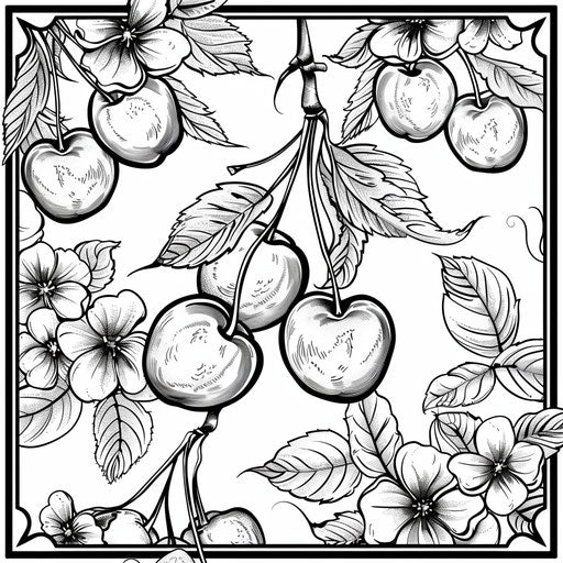 Cherry Coloring Pages - Build Essential Skills