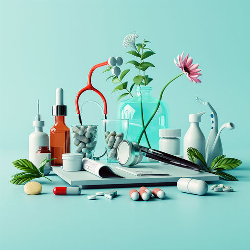 Photo realistic jobs clipart on serene aqua background