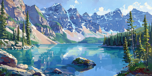 Canadian Landscape: Mountains, Lakes, Forests, and Coasts