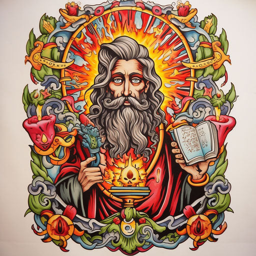 Saint Jude tattoo flash