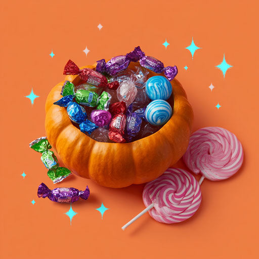 A Candy Wonderland in a Pumpkin Bowl