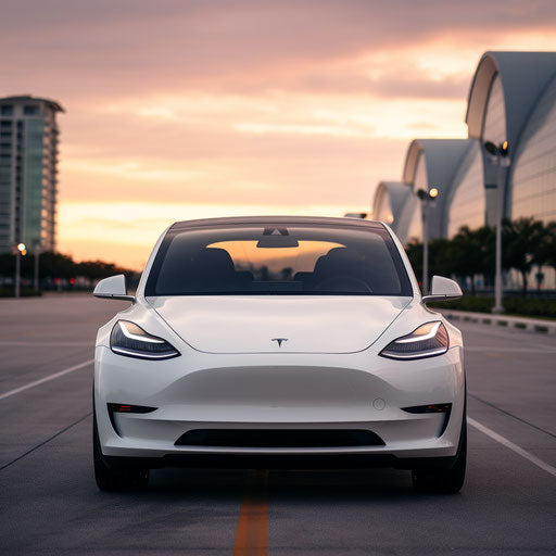 Front view of Tesla Model Y