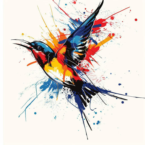 Abstract interpretation of a swallow tattoo