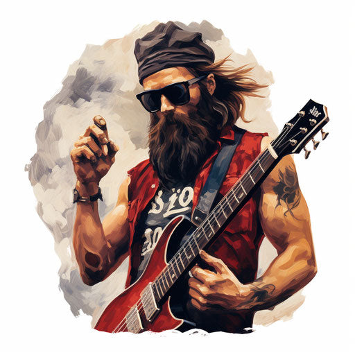 Illustration of a rock in the style of an oil painting, on white background