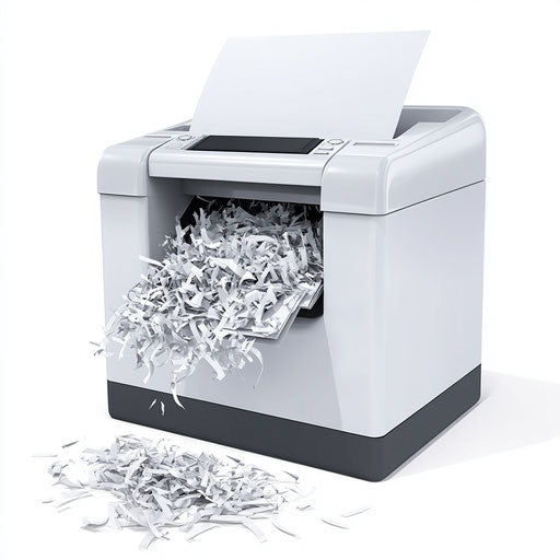 Realistic clipart of a paper shredder, high resolution