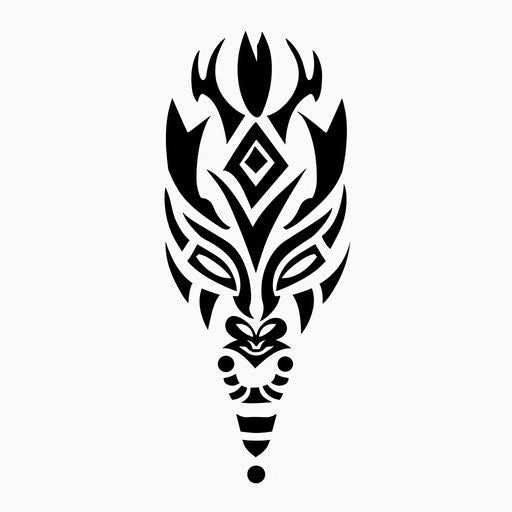 Simple tattoo sketch of a hakuna matata symbol in a flat clipart style using only black ink