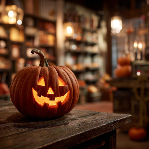 Glowing Smiling Pumpkin for Halloween