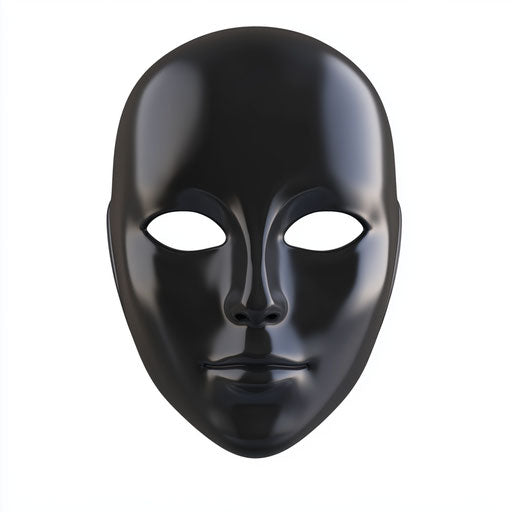 Realistic face mask, high resolution, isolated