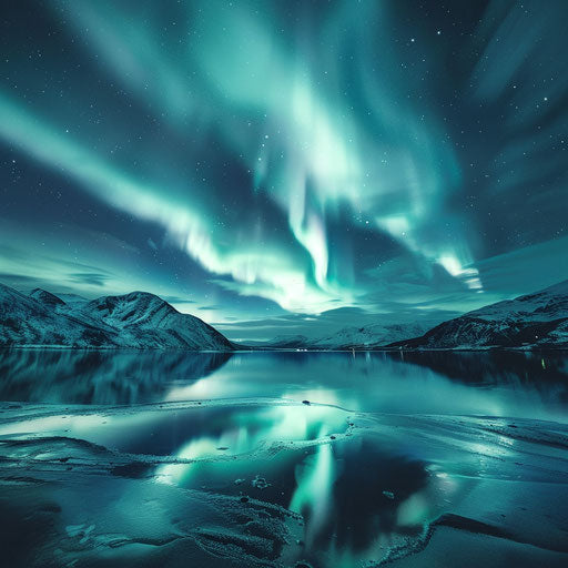 Northern lights capturing awe of nature