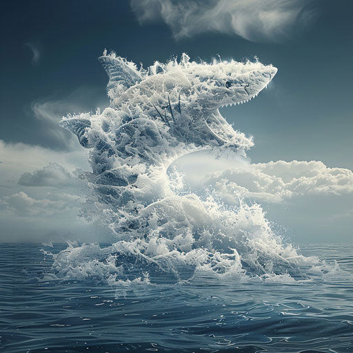 Shark shaped by ocean waves