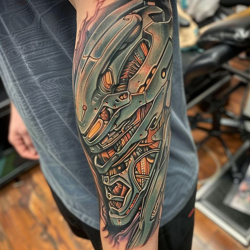 Radiant Biomechanical Tattoo Tattoo Design Kit