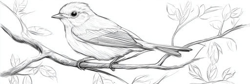 Very simple Bluebird coloring book page 3:1