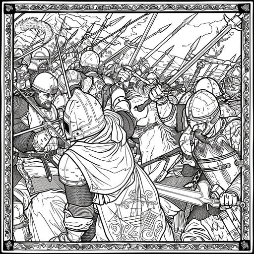 Heroic battles with medieval warriors
