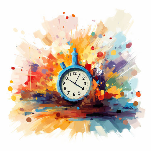 Reminder clipart in the style of Impressionistic Art