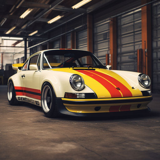 Classic Racing Stripes Porsche 911 Carrera