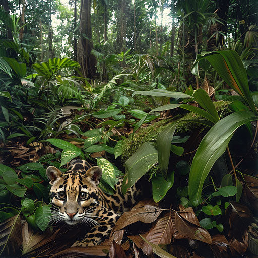 Bornean Clouded Leopard: Artistic Textile Designs