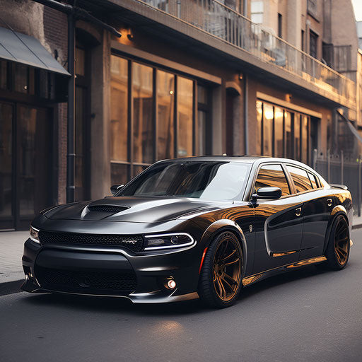 Luxury variant of the dodge charger hellcat with high-end finishes