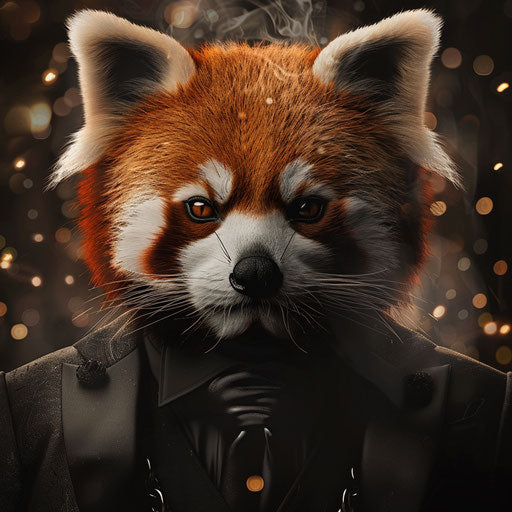 Red panda in a spy movie