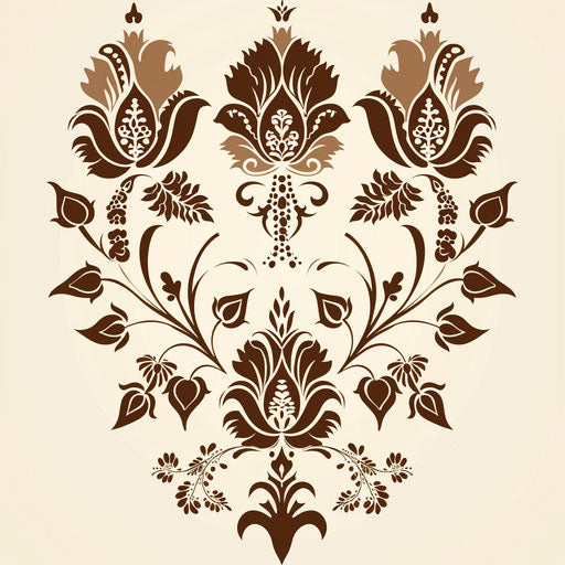 Elaborate Arabic floral motifs