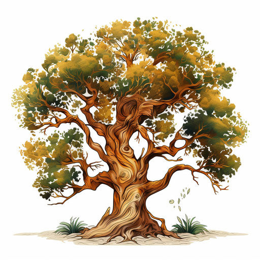 Tree of life in the style of Oil painting