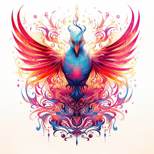 Firebird colors brush watercolor doodles