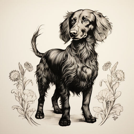 Black and white dog design for dog lovers