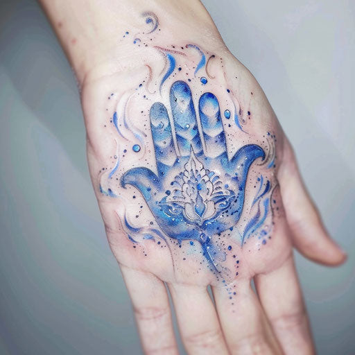 Vibrant Hamsa Tattoo Design Pack