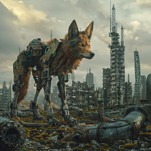 The cybernetic coyote in a dystopian future