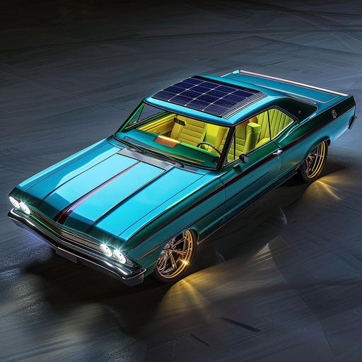 Electric vehicle with integrated solar panels