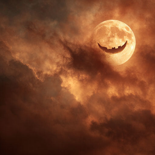 Smiling Moon at Twilight