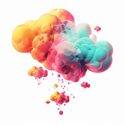 Thought bubble clipart in photorealistic style