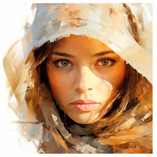 Mat clipart in the style of Oil painting, on a white background
