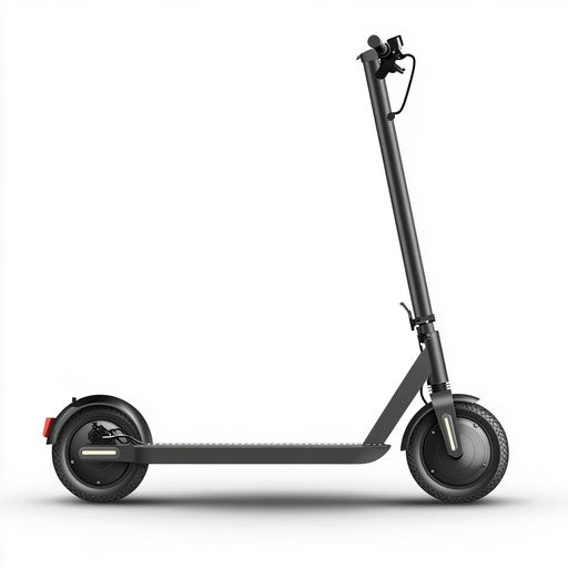 Realistic illustration of an electric kick-scooter