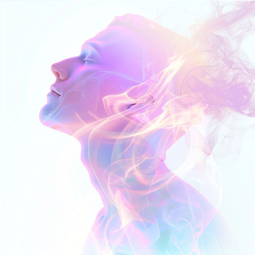 Realistic breathing clipart on flat white background