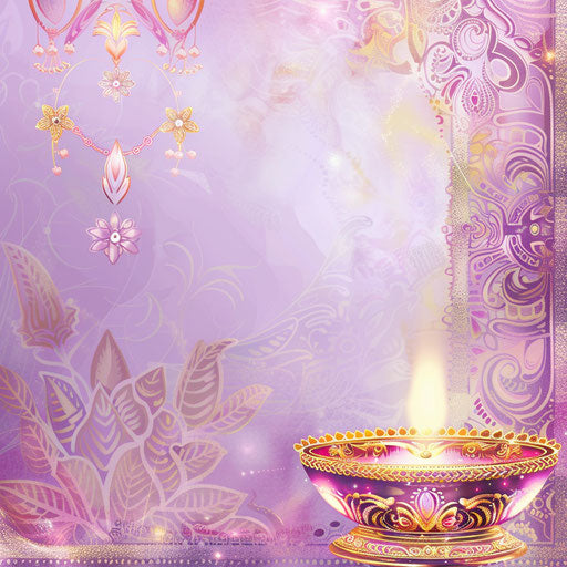 Hindu wedding clipart in PNG on soft lavender background