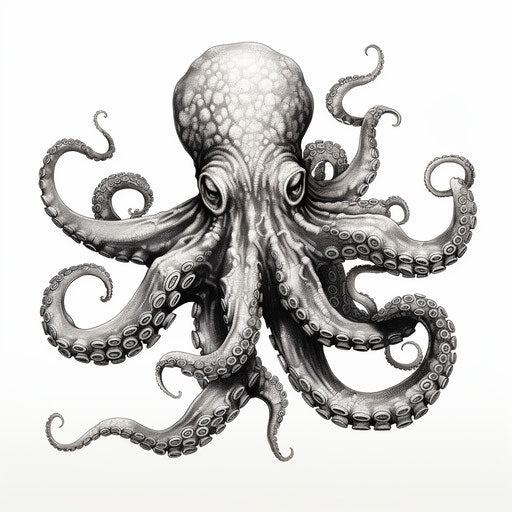 Radiant Octopus Tattoo Design Kit