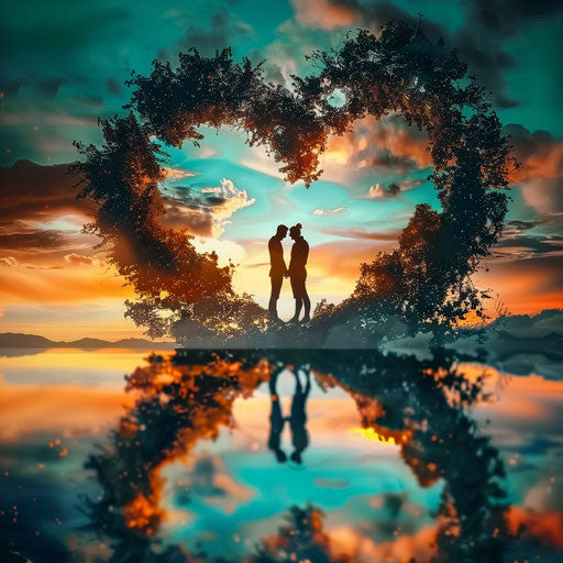 Heartfelt love at first sight: captivating emotional image