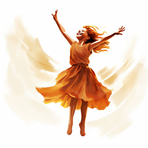 Joy clipart in the style of Chiaroscuro Art