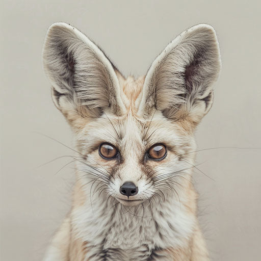 Desert fox with a curious gaze